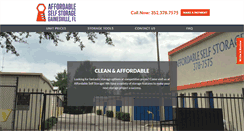 Desktop Screenshot of affordableselfstoragegainesville.com